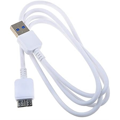 Picture of 1M White USB 3.0 Data Cable Cord for  Hard Drive Disk HDD