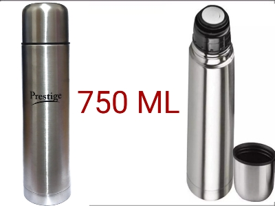 Picture of Prestige Premium Quality Stainless Steel Vacuum Flask For Hot And Cold Water Tea Coffee(750ml) - Silver
