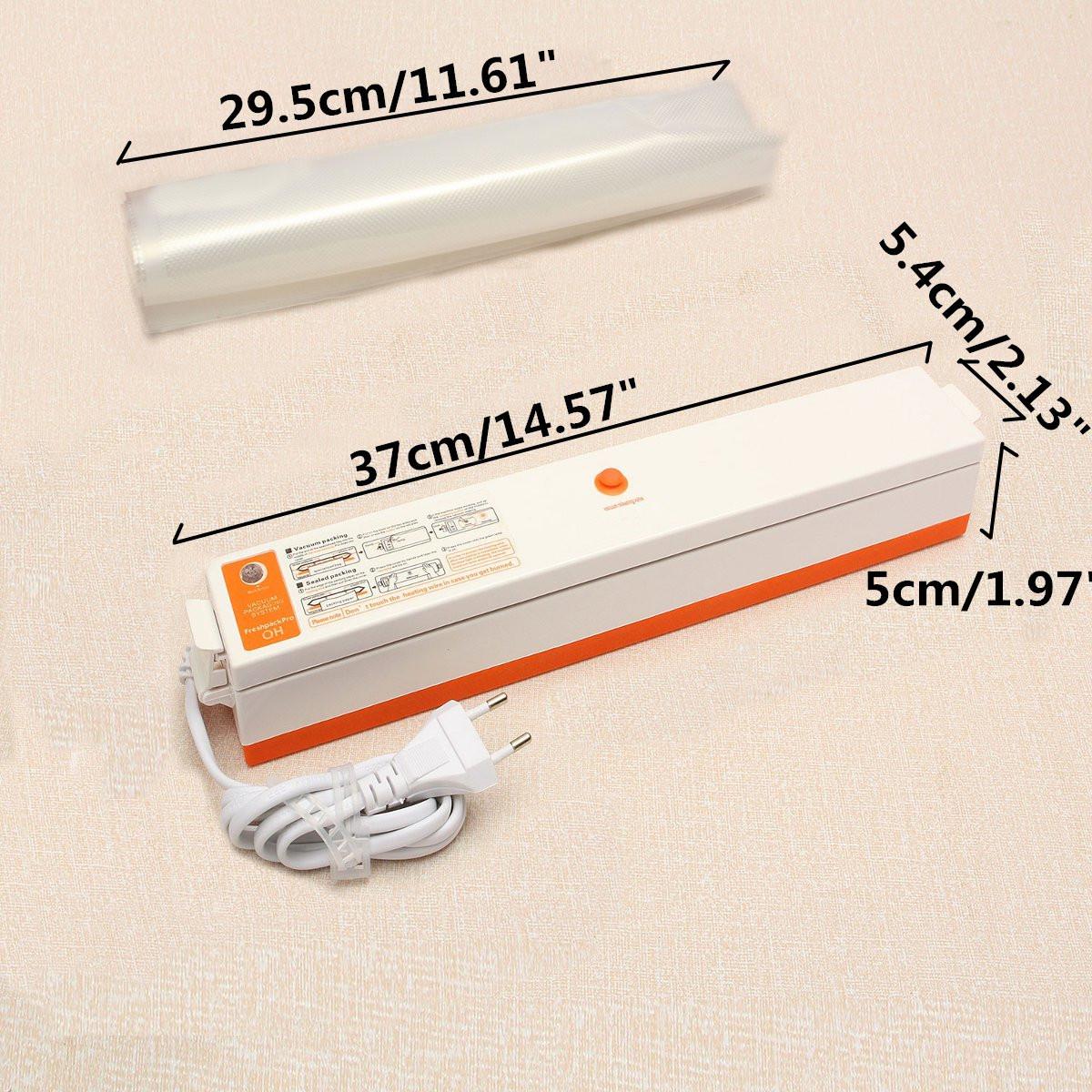 Picture of Automatic Electric Vacuum Kitchen Sealer Food Saver Storage Bags Kitchen Seal Ring Machine - White