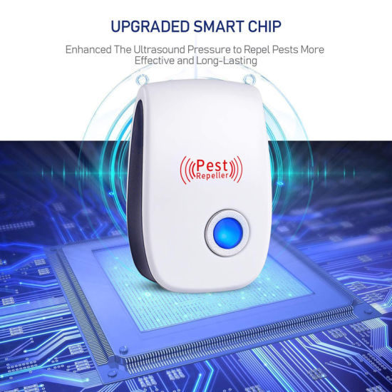 Picture of New Ultrasonic Pest Control Mosquito Repellent Ultrasonic Pest Repeller Repellent Electric Mosquito Killer Pest Reject - White
