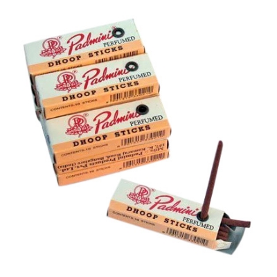 Picture of Padmini Dhoop Sticks - 12 Boxes of 10 Sticks Each - 2inch Regular Small Size - Multicolor