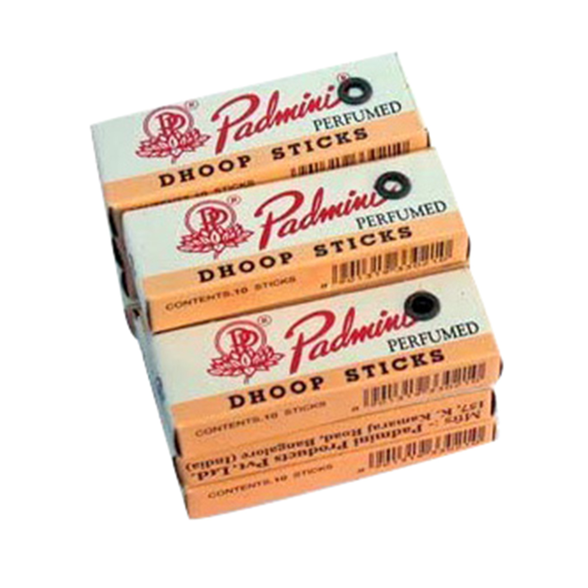 Picture of Padmini Dhoop Sticks - 12 Boxes of 10 Sticks Each - 2inch Regular Small Size - Multicolor