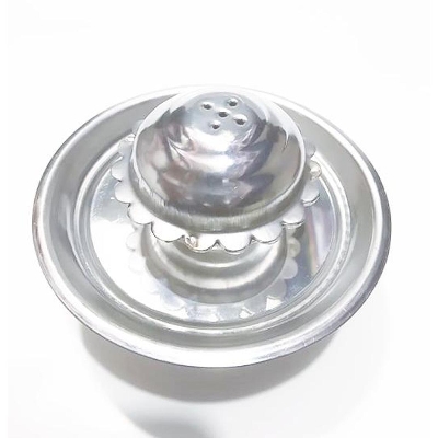 Picture of Stainless Steel Agarbatti Incense Stick Stand, 4 Inch Wide, 2 Inch High, Holds 5 Sticks, Durable Design for Home, Office, Mandir - Silver