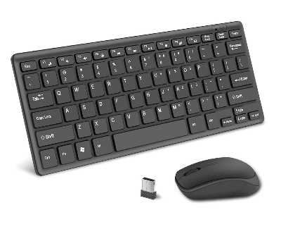 Picture of Mini Wireless Keyboard & Mouse Combo - Enhance Efficiency And Convenience With Sleek Black Design - Black