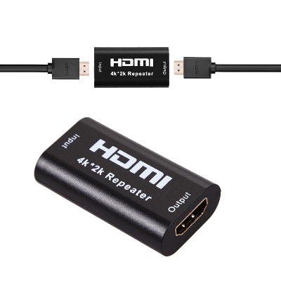 Picture of HDMI Repeater HDMI Extender Amplifier Booster Adapter UP 40M 4K x 2K - Black