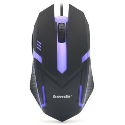 Picture of GM001, 4 Color Lighting USB Mouse - Black