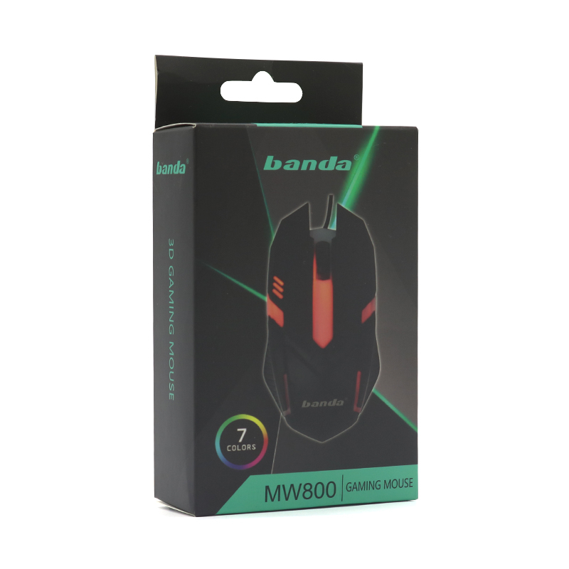 Picture of GM001, 4 Color Lighting USB Mouse - Black