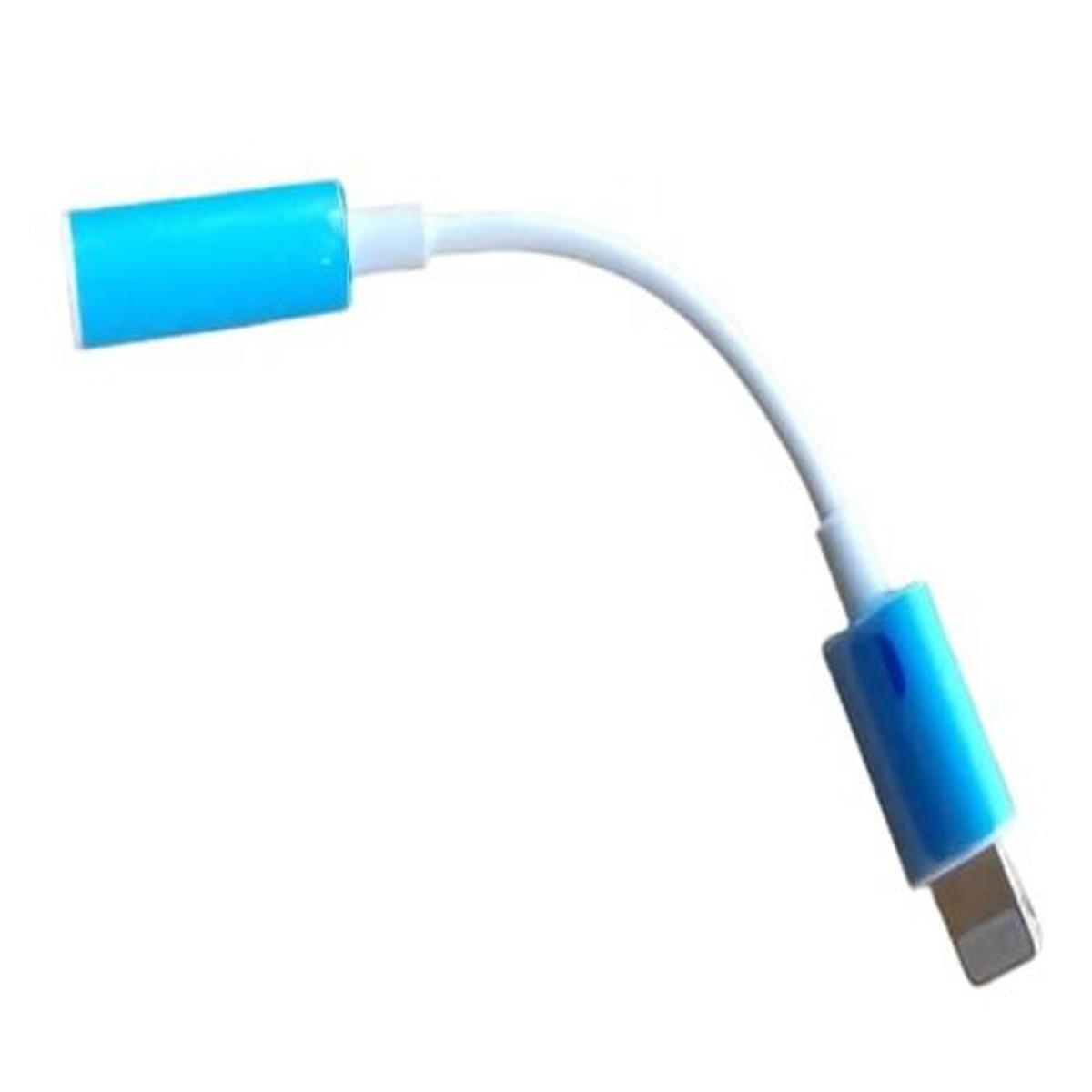 Picture of 8-pin-to-3-5-mm-headphone-jack-adapter-for-i-phone-7-7-8-8-x-xs-xs-max-11-11pro-11pro-max-12-12-pro-max-se2 - Blue