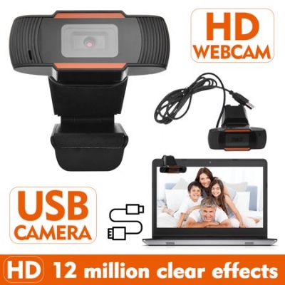 Picture of HD Webcam Drive-free Web Cam Built-in Mic - Black