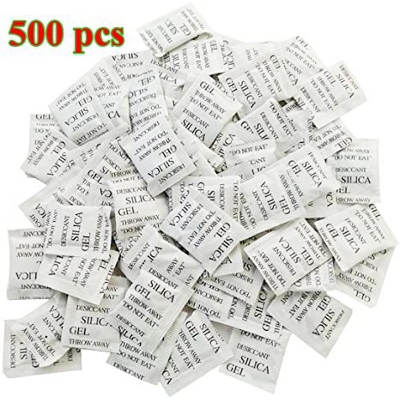 Picture of Silica Gel 500 Packets (1 Gm Pack) Desiccant White Silica Gel - White