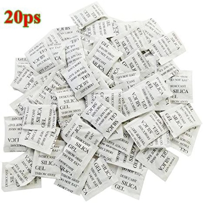 Picture of Silica Gel 20 Packets (1 Gm Pack) Desiccant White Silica Gel - White