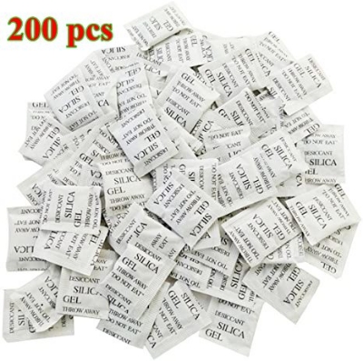 Picture of Silica Gel 200Packets (1 Gm Pack) Desiccant White Silica Gel - White