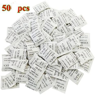 Picture of Silica Gel 50 Packets (1 Gm Pack) Desiccant White Silica Gel - White