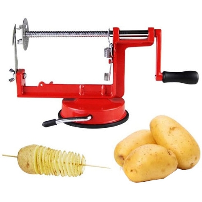 Picture of Potato Spiral Cutter and Slicer - Red