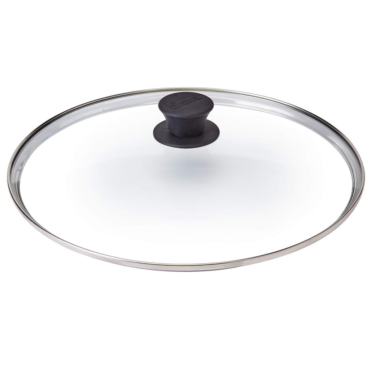 Picture of Glass Lid 28cm Tempered Replacement Cover - Oven Safe for Skillet Pots Pans: Universal for all Cookware: Cast Iron, Stainless, Non-Stick - Multicolor