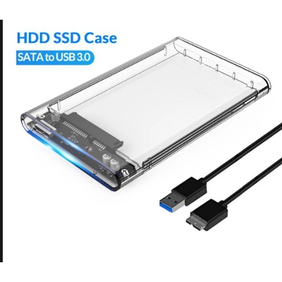 Picture of Transparent  Hard Drive Enclosure  USB 3.0 - Clear