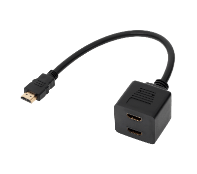 Picture of HDMI 1 Male to 2x Female 30cm Cable Splitter