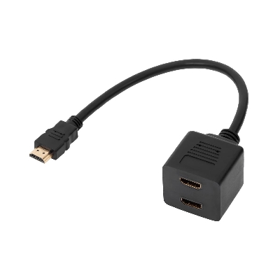 Picture of HDMI 1 Male to 2x Female 30cm Cable Splitter