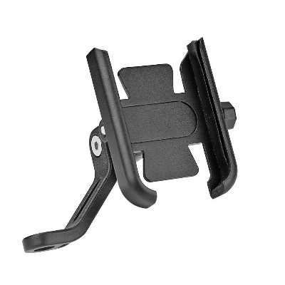 Picture of Universal Metal Bike Phone Rack Aluminum Alloy Bicycle Mobile Phone Holder Motorcycle Bike Handlebar Mount - Black