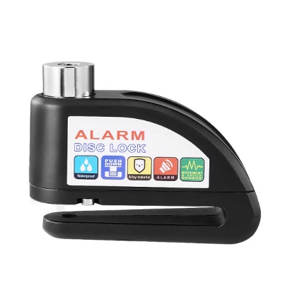 Picture of Alarm Disc Lock, Bike Lock, Motorcycle Lock - China Safe Lock, Key Lock - Black