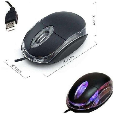 Picture of Mini USB Optical Wired Mouse - Black