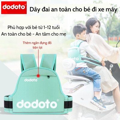 Picture of Dodoto Baby Safety belt for kids motorcycle riding safety Belt - Multicolor