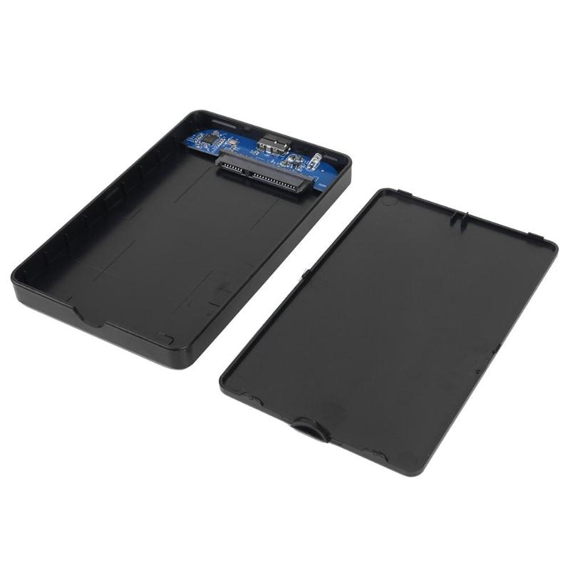 Picture of 2.5" Hard Drive Enclosure External Case Mobile Hard Disk Box /SSD CASE USB 2.0 HDD Enclosure - Black