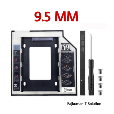 Picture of Universal 9.5mm SATA to SATA 2nd SSD HDD Hard Drive Caddy (Comparable 9mm) Support All Brand Laptop - 2TB