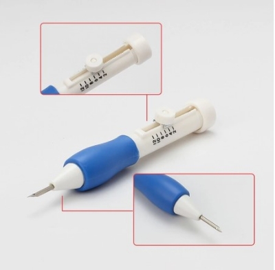 Picture of crafts magic embroidery pen set interchangeable sewing accessories tool punch needle - Multicolor