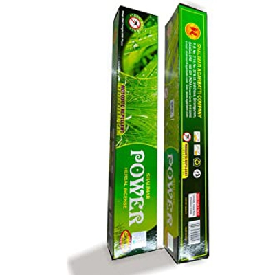 Picture of Power Herbal Incense Sticks - Mosquito Repellent Perfumed Sticks [12Pouches× 10Sticks] - Multicolor