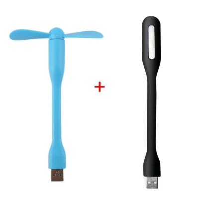 Picture of USB Fan and LED Light Combo - Multicolors For Mobile, Laptop, Power Bank - Multicolor