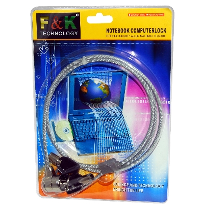 Picture of F&K Technology Notebook Computer Lock - Multicolor