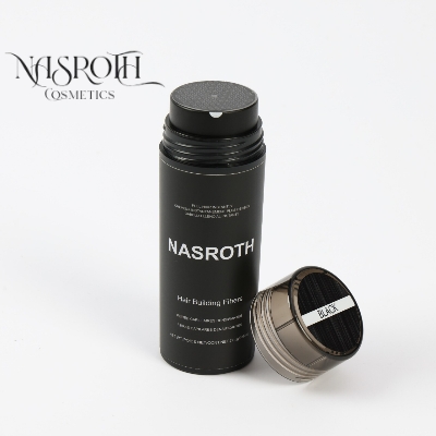 Picture of NASROTH Hair Building Fibers Black – 2pcs combo –  NASROTH Keratin Hair Fibers 27.5g