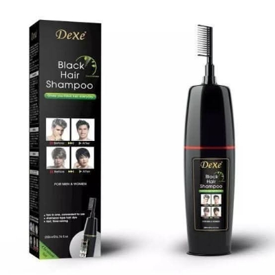 Picture of Dexe Black Hair Shampoo Made in UK 400ml - 200ml