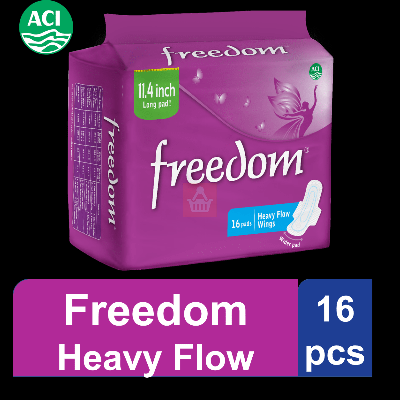 Picture of Freedom Sanitary Napkin Heavy Flow Wings 16 Pads - freedom sanitary napkin 16 pads
