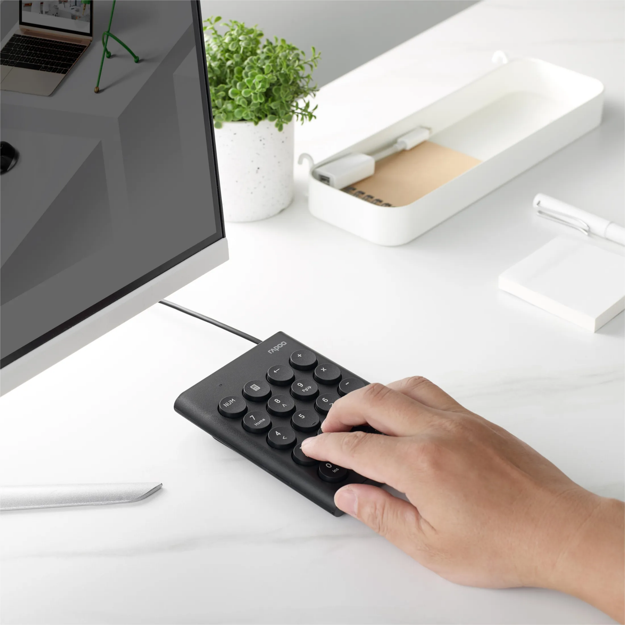 Picture of K30 Laser Carved Keycap Wired Numeric Keyboard - Black