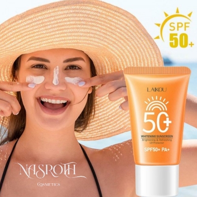 Picture of 2pcs LAIKOU Whitening Sunscreen SPF 50+ – (30gm) Brightening Sunscreen Waterproof Sunblock Sunscreen Cream UV Protection