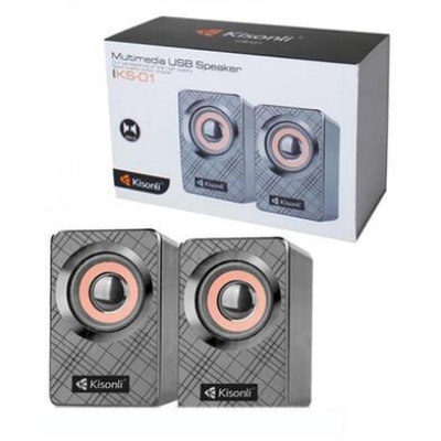 Picture of KISONLI KS-01 USB MULTIMEDIA Mini SPEAKER - Black