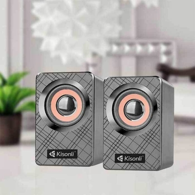 Picture of KISONLI KS-01 USB MULTIMEDIA Mini SPEAKER - Black