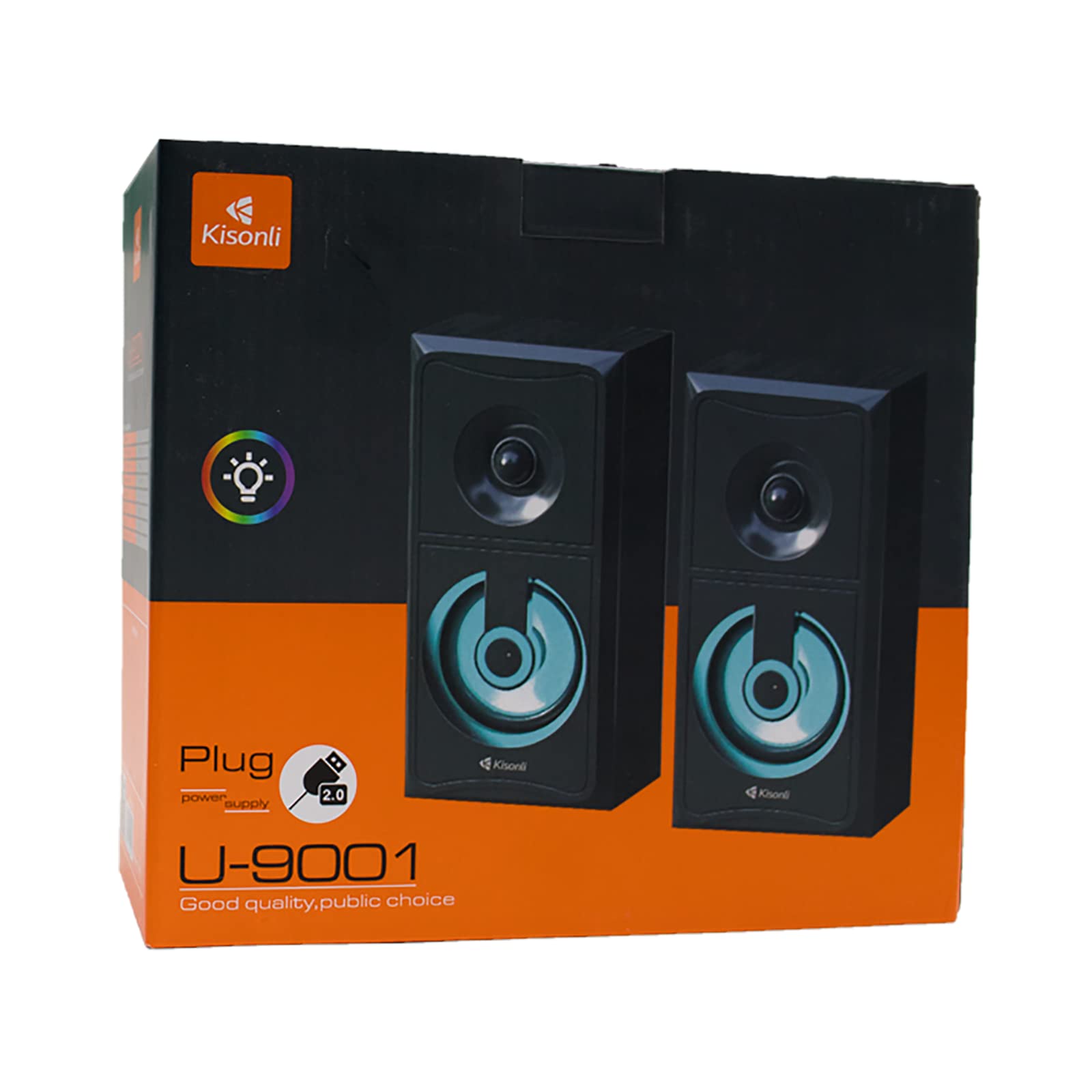Picture of Kisonli U9001 USB Multimedia Speaker with Rgb Light