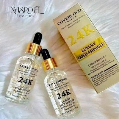Picture of Covercoco 24K Luxury Gold Ampoule Face Serum 30ml - covercoco 24k gold serum