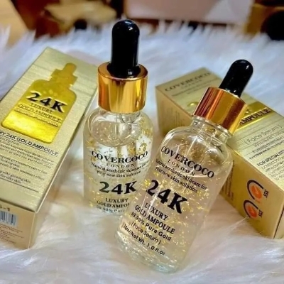Picture of Covercoco 24K Luxury Gold Ampoule Face Serum 30ml - covercoco 24k gold serum