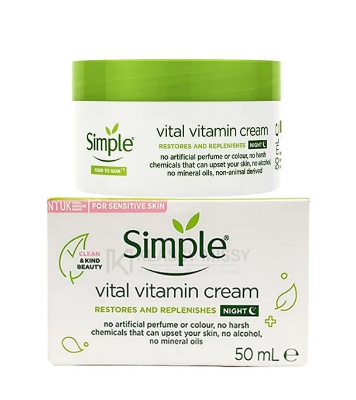 Picture of Simple Kind To Skin Vital Vitamin Night Cream 50ml - Fresh