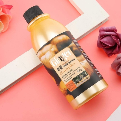 Picture of BIOAQUA Herbal Ginger Hair Shampoo - 400ml Ginger Hair Shampoo Oil Control Cleansing Anti Hair Loss Hair Shampoo for Men and Women - Gold,Fresh