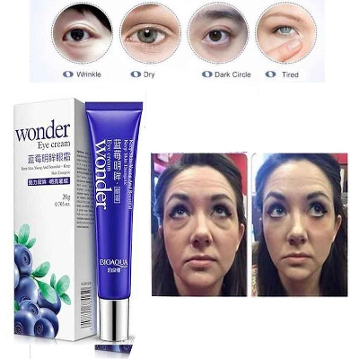Picture of BIOAQUA Wonder Eye Cream – 20gm BIOAQUA Eye Cream Blueberry Anti-Wrinkle Anti-aging Dark Circle Remover Moisturizer Eye Cream