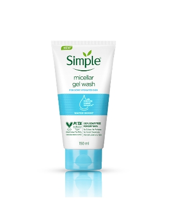 Picture of Simple Water Boost Micellar Facial Gel Wash -150ml Simple Facial Wash - Clear,Fresh