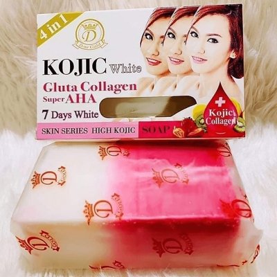 Picture of D-Ne  Kojic White Gluta Collagen Super AHA 7 Days White 4In 1 Soap -160g - Fresh