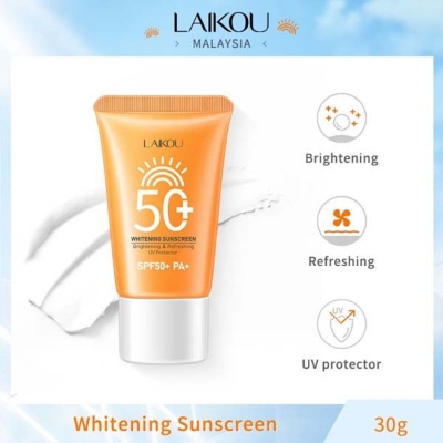 Picture of LAIKOU Whitening Sunscreen SPF 50+ – (30gm) Brightening Sunscreen Waterproof Sunblock Sunscreen Cream UV Protection