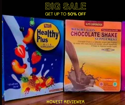 Picture of Healthy plus Milk Shake & Chocolate Shake For Healthy Weighty Gain - 2pcs - Fresh