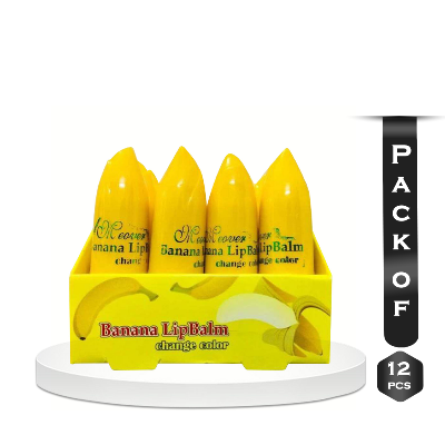 Picture of Banana Lip Balm & Lipstick for Pinkish Lips full box 12pcs - Lips